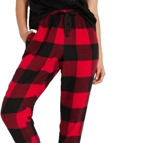 Old Navy Flannel Jogger Pajama Pants Red Buffalo Plaid XXL - Picture 1 of 3
